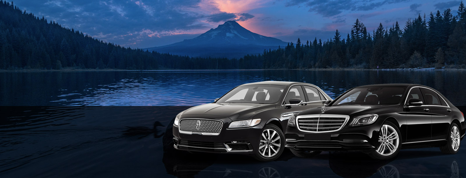 Black Town Car Sedan